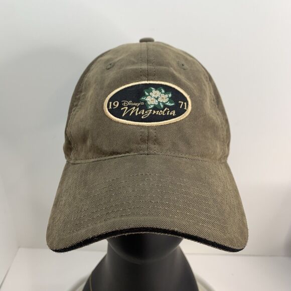 Disney World Hat‎ Magnolia Slip Hat Faded Olive Green - Picture 1 of 6